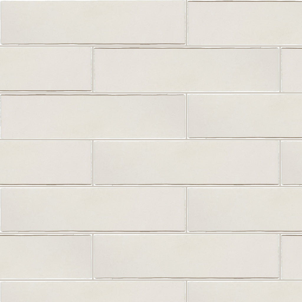 Blocchi White Matt 60x246, true-scale swatch: 400 x 400 mm of wall at real size