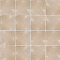 Blocchi Cipria Taupe Square Gloss 100x100, true-scale swatch: 400 x 400 mm of wall at real size