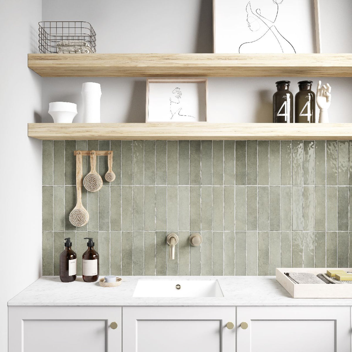 Blocchi Eucalypt Gloss 60x246 tile