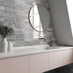 Blocchi Grey Gum Gloss 60x246 tile