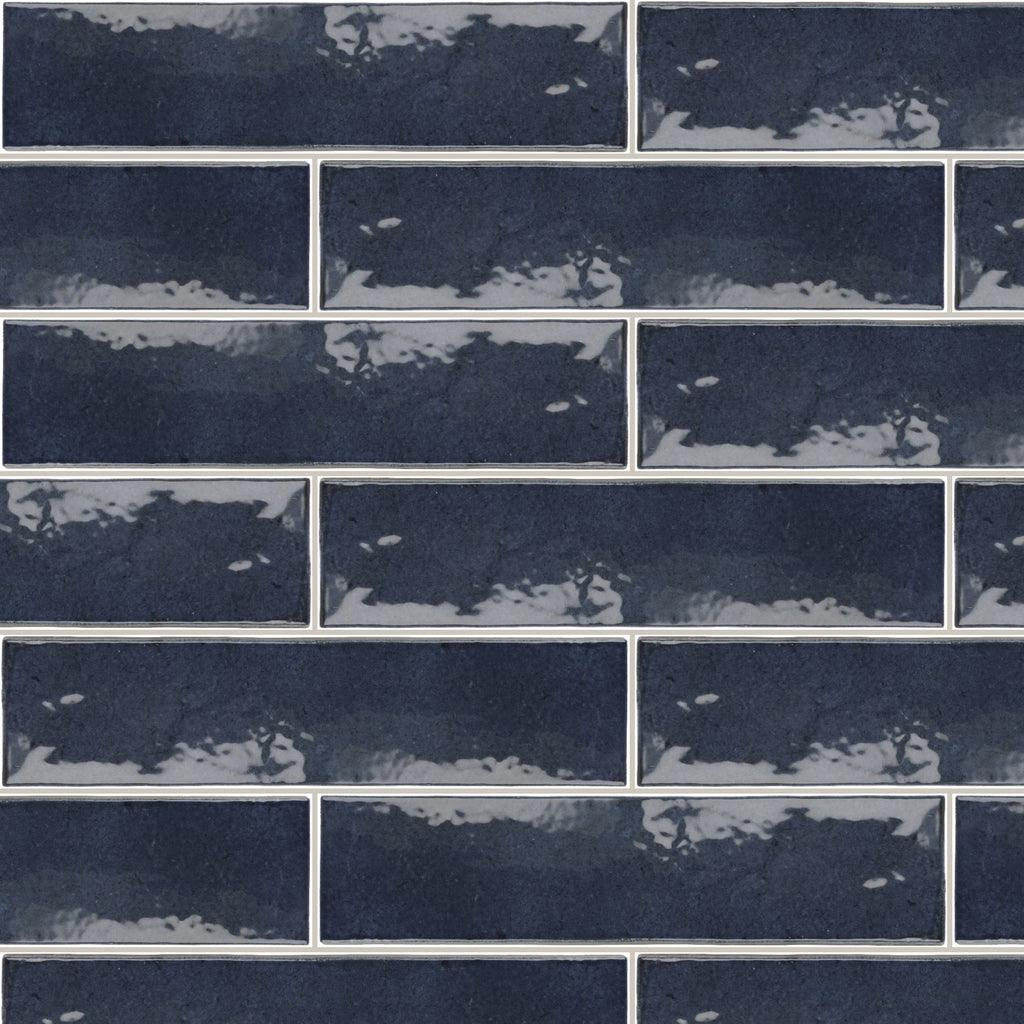 Blocchi Ocean Gloss 60x246, true-scale swatch: 400 x 400 mm of wall at real size