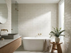 Blocchi Saltpan Gloss 60x246 tiles in a room