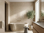 Blocchi Sandbar Gloss 100x100 tiles in a room