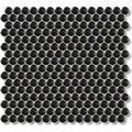 Bluegum Obsidian Penny Mosaic Matt 310x324, tiles laid together