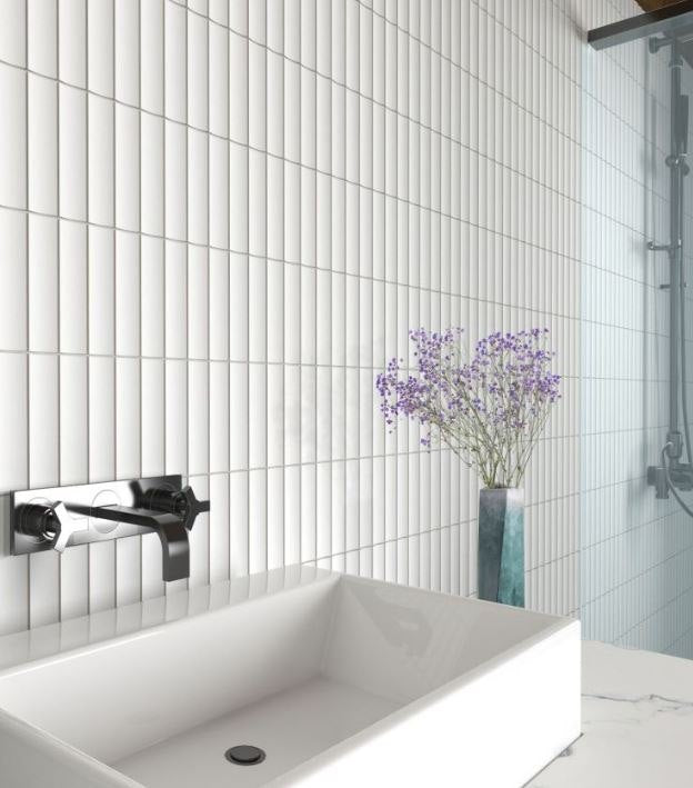 Bogong Ghost Gum Finger Mosaic Matt 32.5x145 tile