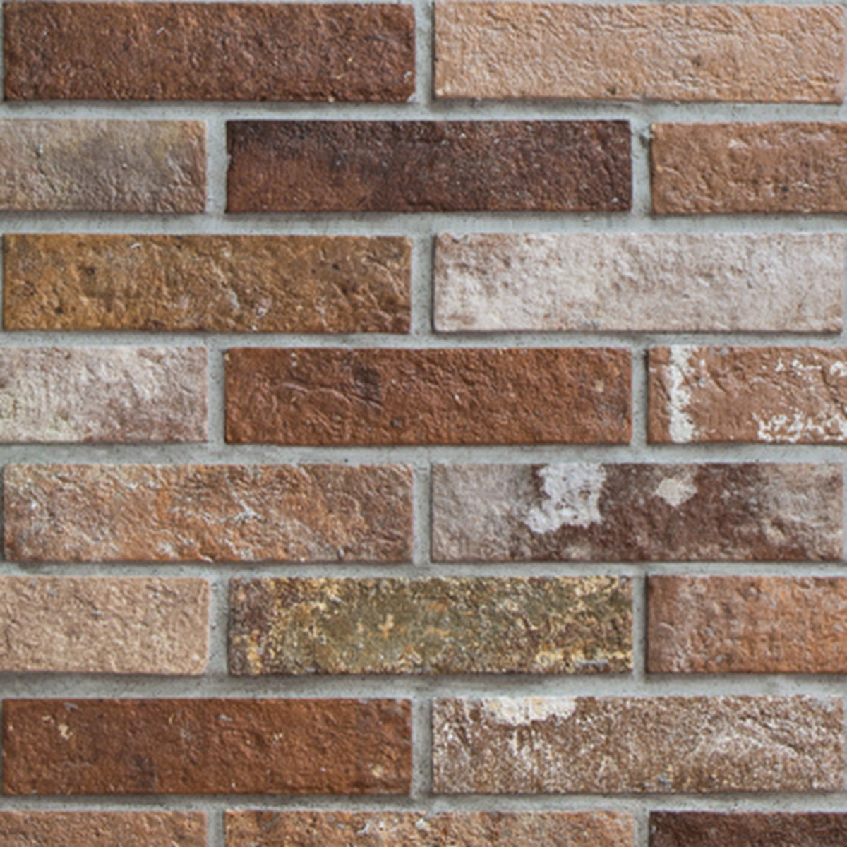 Bristol Red Brick 9 60x250, tiles laid together