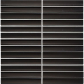 Buchan Ebony Concave Finger Mosaic Matt 20x145, tiles laid together