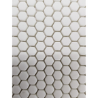 Buninyong Chalk Hexagon Mosaic Matt 60x100, tiles laid together