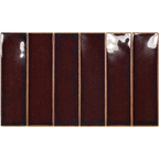 Bunya Red Cedar Gloss 60x227, tiles laid together