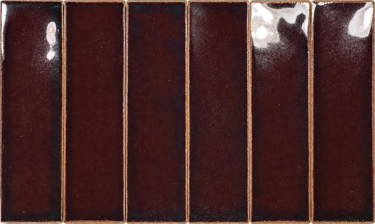 Bunya Red Cedar Gloss 60x227 tiles in a room