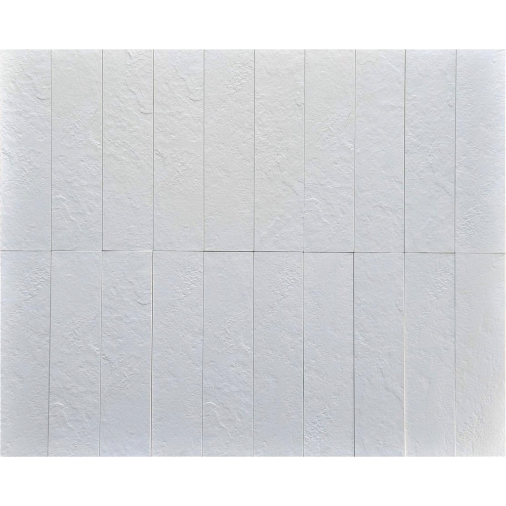 Campaspe Pipeclay Textured Honed 75x300, tiles laid together