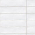 Colonial White Gloss 75x300, true-scale swatch: 400 x 400 mm of wall at real size