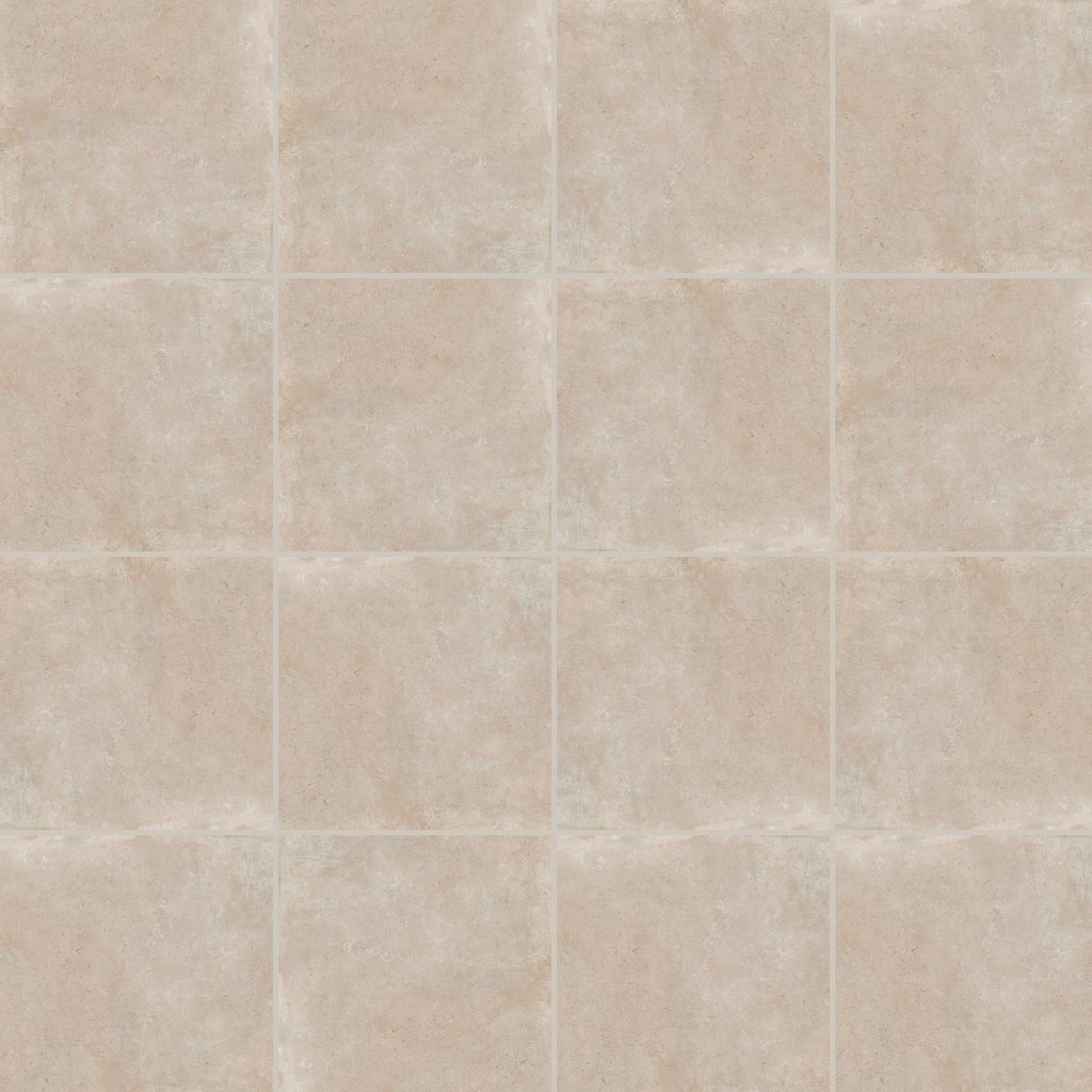 Concrete Veroni Caramel Matt 100x100, true-scale swatch: 400 x 400 mm of wall at real size
