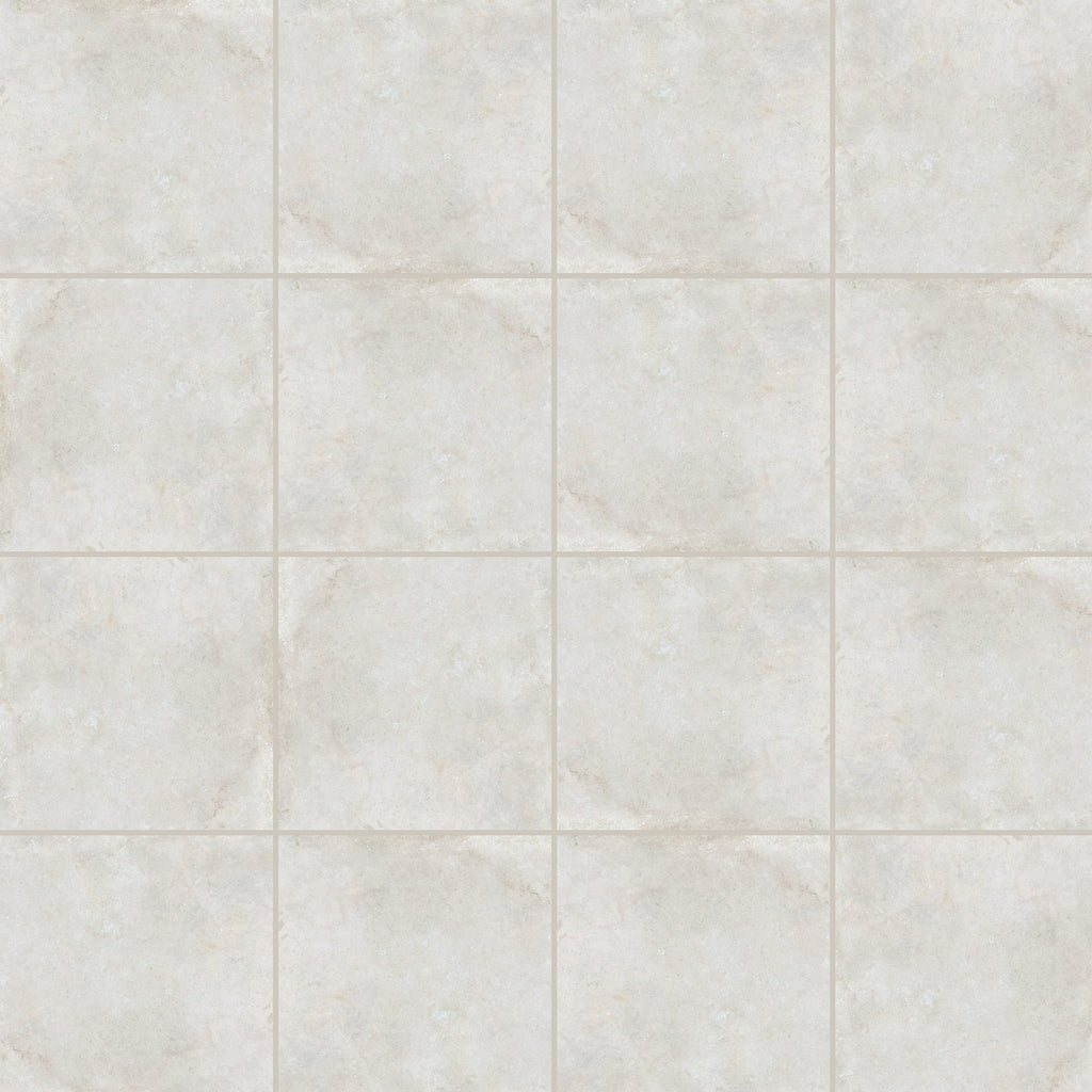 Concrete Veroni Snow Matt 100x100, true-scale swatch: 400 x 400 mm of wall at real size