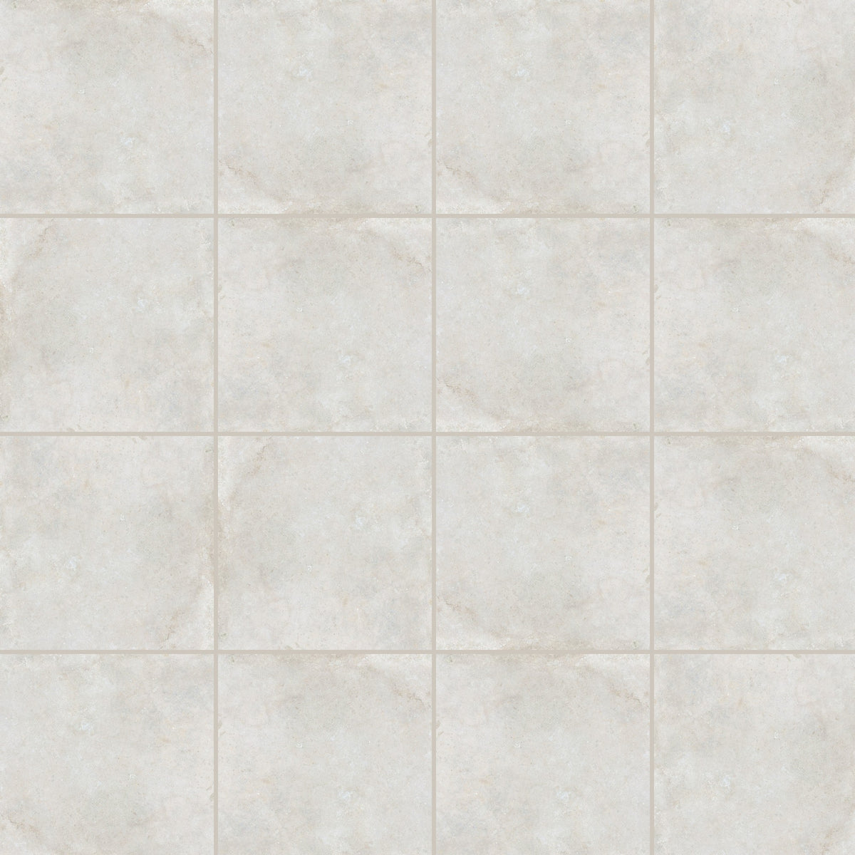 Concrete Veroni Snow Matt 100x100, true-scale swatch: 400 x 400 mm of wall at real size