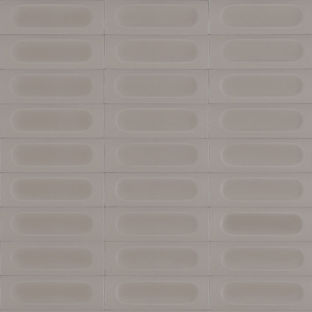 Confetto Grigio 3D Matt 50x150, tiles laid together