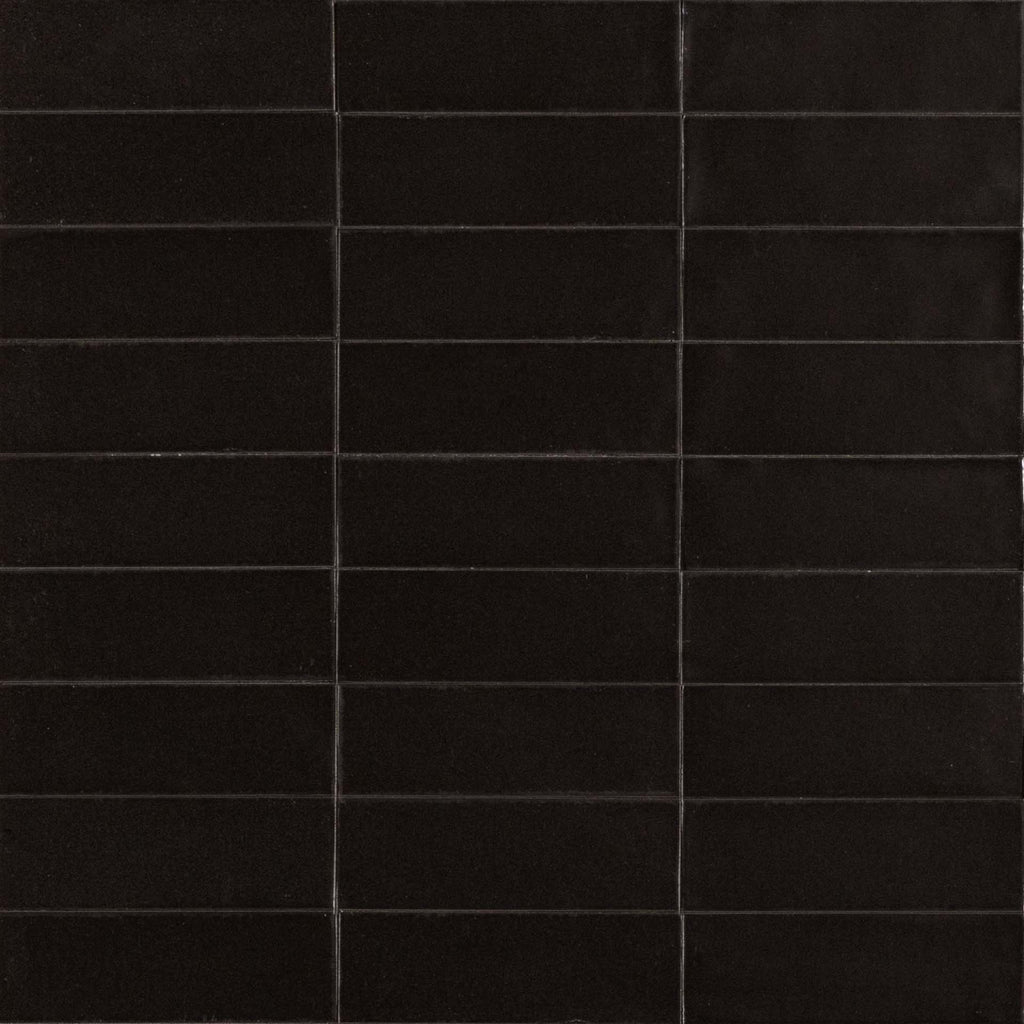 Confetto Nero Matt 50x150, tiles laid together