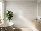 Daintree Cumulus Polished 75x300 tiles in a room
