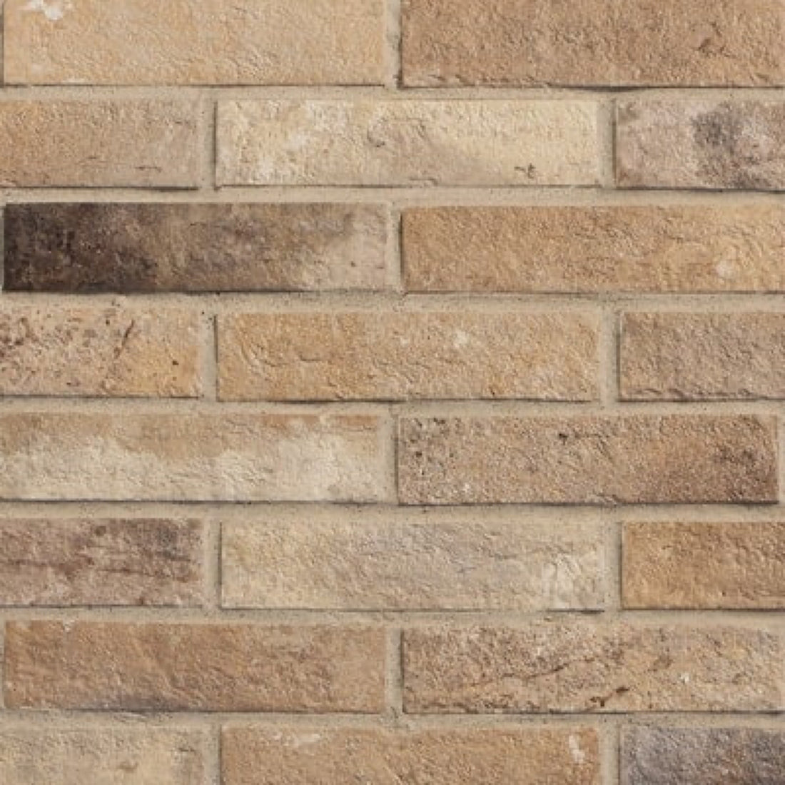 Dandenong Sandbar Brick 60x250, tiles laid together