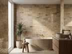 Dandenong Sandbar Brick 60x250 tiles in a room