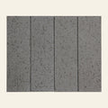 Extruded Porcelain Charcoal Brick Grip 45x145, tiles laid together