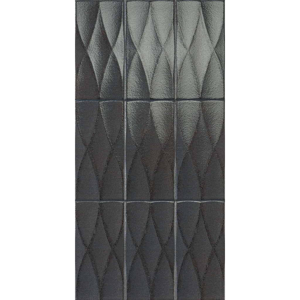 Formaviva Woven Inchiostro Glazed 125x250, tiles laid together