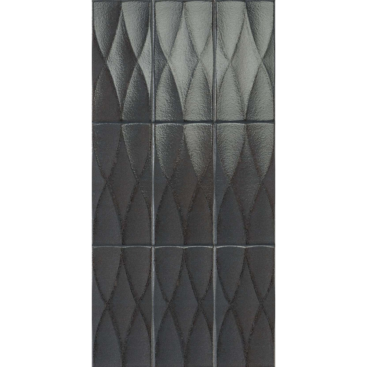 Formaviva Woven Inchiostro Glazed 125x250, tiles laid together