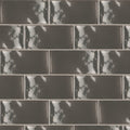 Grafite Charcoal Gloss 75x150, true-scale swatch: 400 x 400 mm of wall at real size