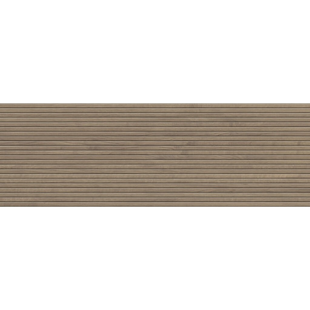 Groove Dark Walnut Rectified Matt 400x1200, tiles laid together