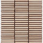 Hakea Claypan Finger Mosaic Glazed 12x92, tiles laid together