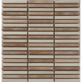 Hakea Driftwood Finger Mosaic Glazed 12x92, tiles laid together