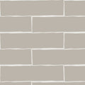 Hand Made Brick Latte Gloss 75x300, true-scale swatch: 400 x 400 mm of wall at real size
