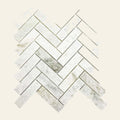 Herringbone Ming Green Honed 30x100 Mosaic, tiles laid together