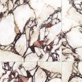 Imperial Marble Calacatta Viola Matt 300x300, true-scale swatch: 400 x 400 mm of wall at real size