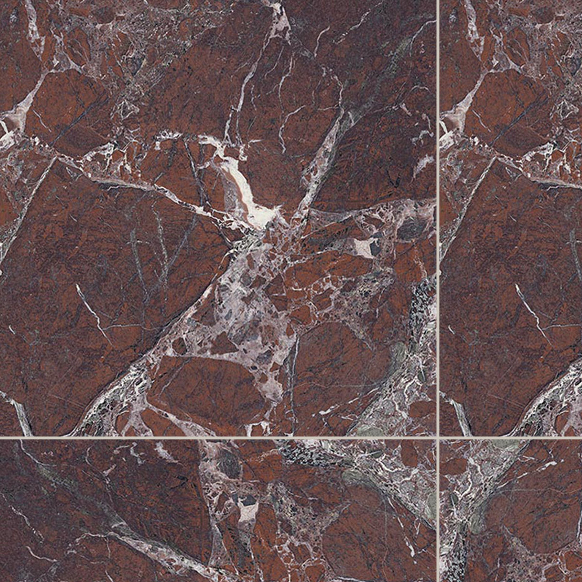 Imperial Marble Levante Matt 300x300, true-scale swatch: 400 x 400 mm of wall at real size