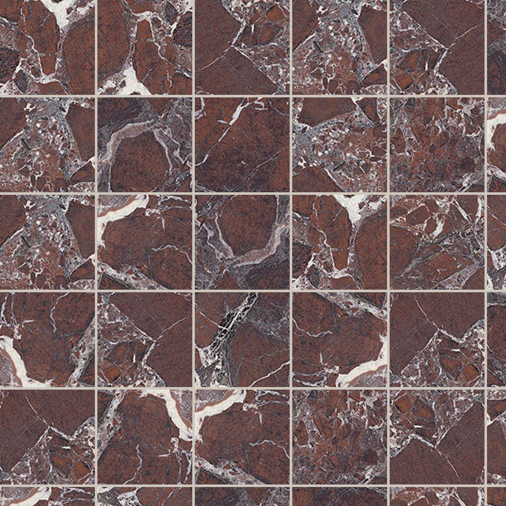 Imperial Marble Levante Matt 75x75, true-scale swatch: 400 x 400 mm of wall at real size