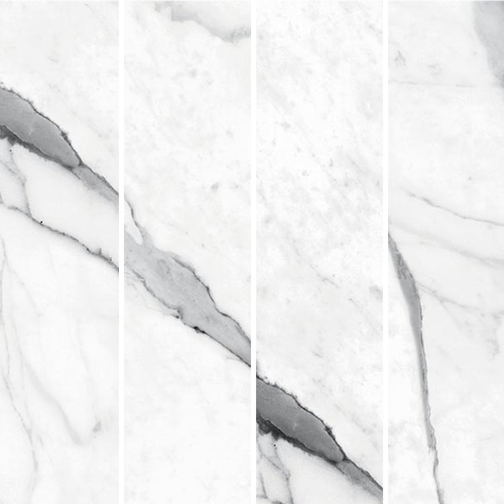 Imperial Marble Statuario Matt 75x300, tiles laid together
