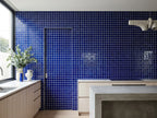 Ironbark Indigo Pool Mosaic Gloss 48x48 tiles in a room