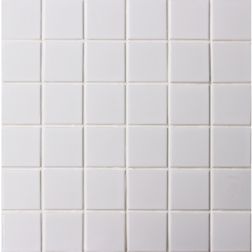 Ironbark Saltpan Pool Mosaic Gloss 48x48, tiles laid together