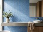 Ironbark Shallows Pool Mosaic Gloss 48x48 tiles in a room