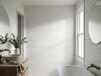 Ironbark Whitecap Wave Matt 75x300 tiles in a room