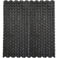 Karri Black Sand Chevron Glass Mosaic Matt 60x120, tiles laid together