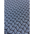 Karri Blue Reef Chevron Glass Mosaic Matt 60x120, tiles laid together