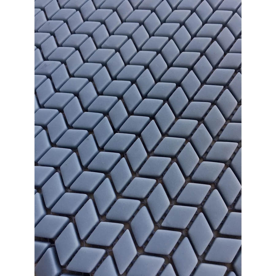 Karri Blue Reef Chevron Glass Mosaic Matt 60x120