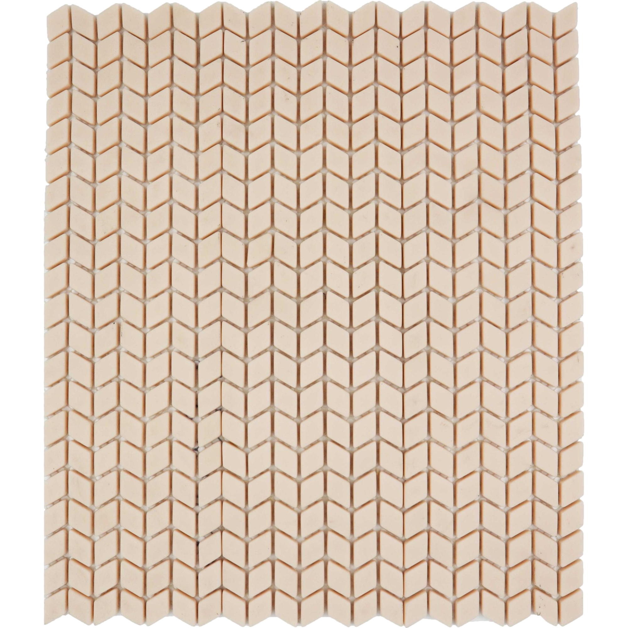 Karri Pink Salt Chevron Glass Mosaic Matt 60x120