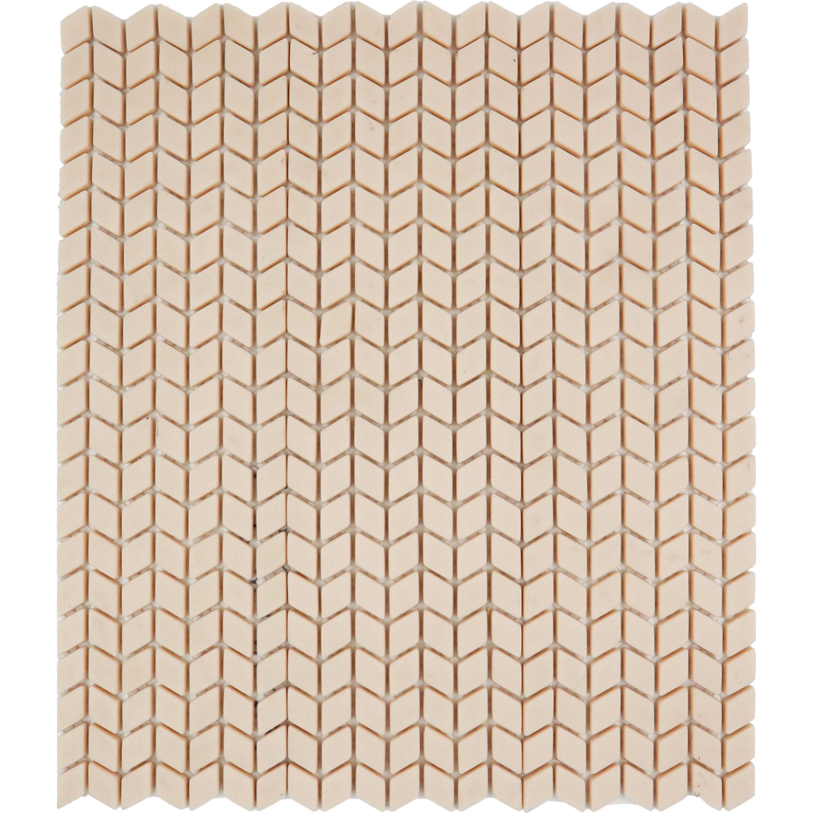 Karri Pink Salt Chevron Glass Mosaic Matt 60x120