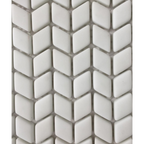 Karri Whitecap Chevron Glass Mosaic Matt 60x120 tile