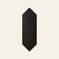 Kite Black Matt 100x300, true-scale swatch: 400 x 400 mm of wall at real size