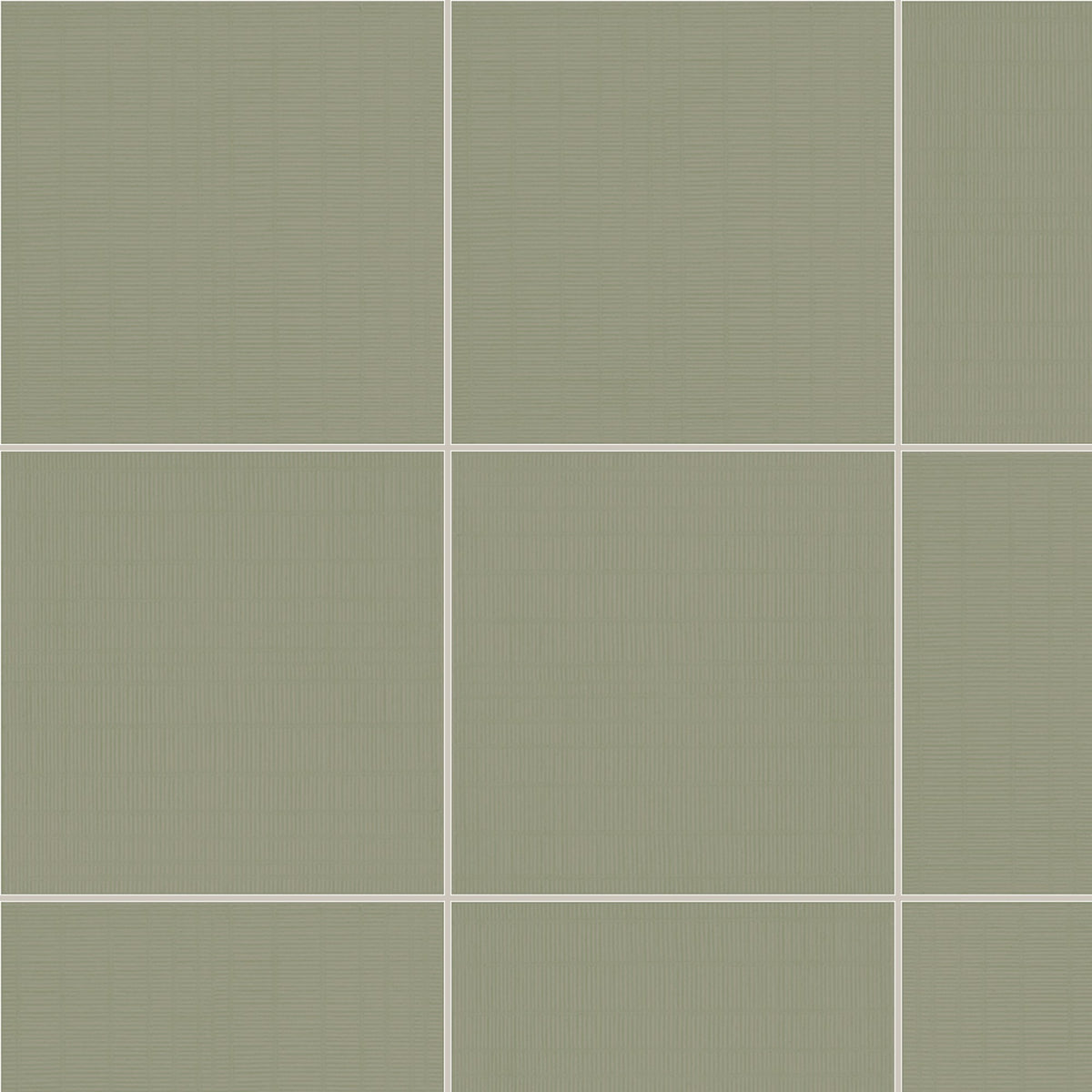 Kizuya Green Textured Matt 163x163, true-scale swatch: 400 x 400 mm of wall at real size