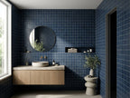 Lava Deep Swell Matt 132x132 tiles in a room